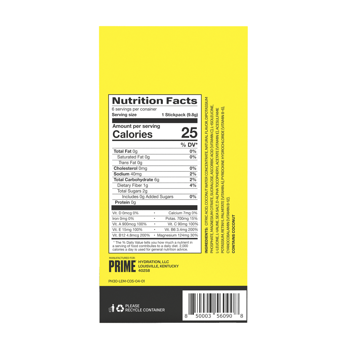 Hydration+ Sticks - Lemonade